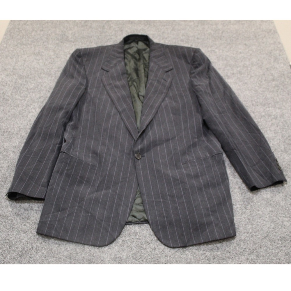Vintage V2 by Versace Mens Blazer Size‎ 52R Pinstripe Wool Blend Sport Coat